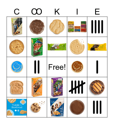 ABC Cookie Bingo2 Bingo Card