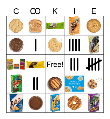 ABC Cookie Bingo3 Bingo Card