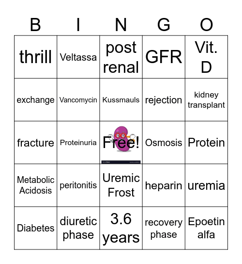 Kidney Bean-go Bingo Card