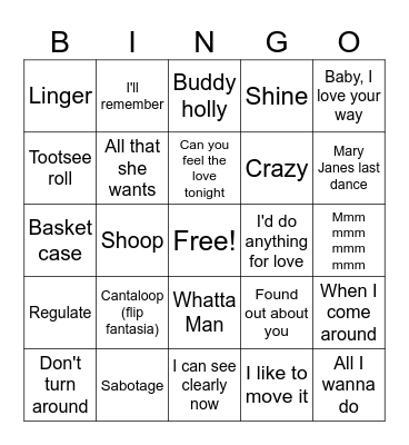 Joe Knows 94 Bingo Card