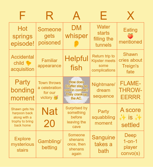 At Last, I See the Light! Bingo Card