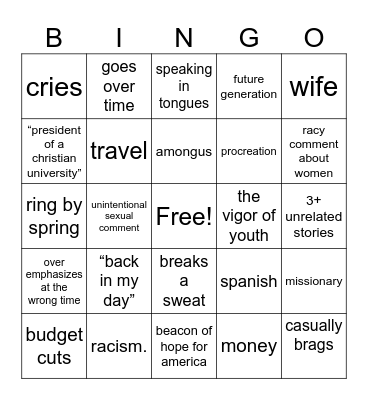 CastleBingo Card