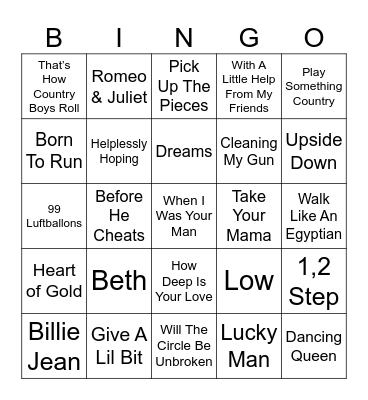 Bingo 39 Bingo Card
