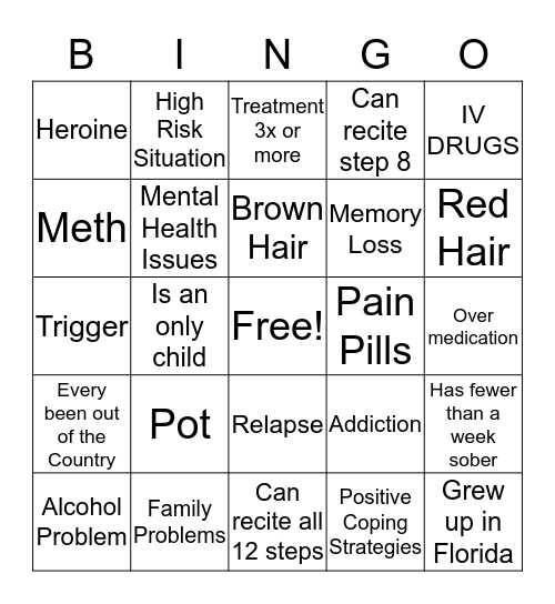 Clean Bingo Card