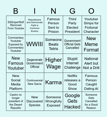 2024 Bingo Card