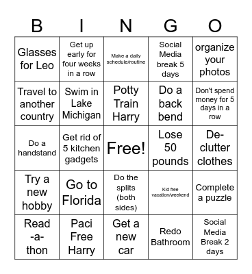 2024 Bingo Card