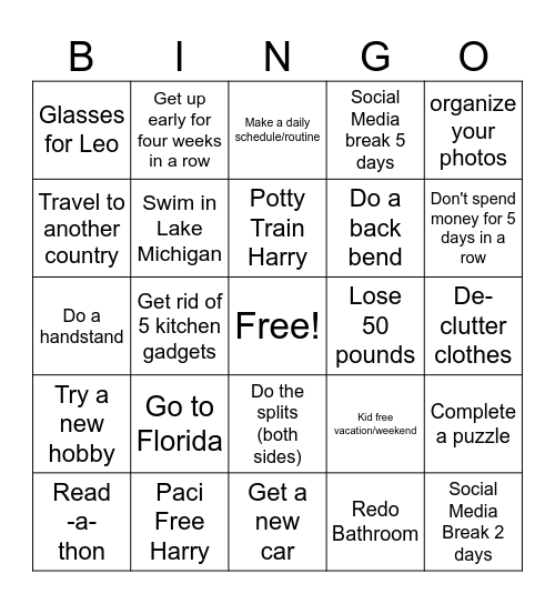 2024 Bingo Card