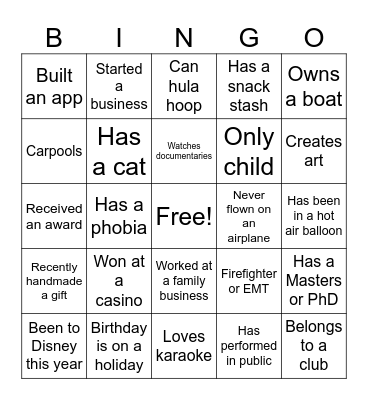 Spring Staff Training Icebreaker BINGO! Bingo Card