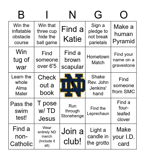 Domerfest!!!!!!!! Bingo Card