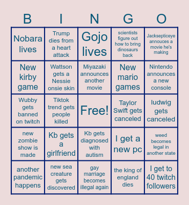 2024 BINGO Card