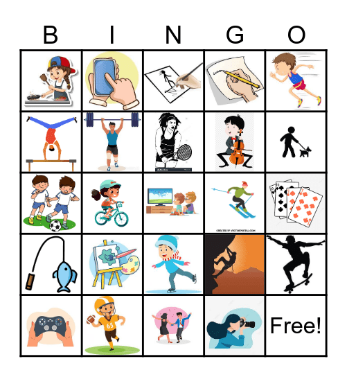 Los Pasatiempos Bingo Card