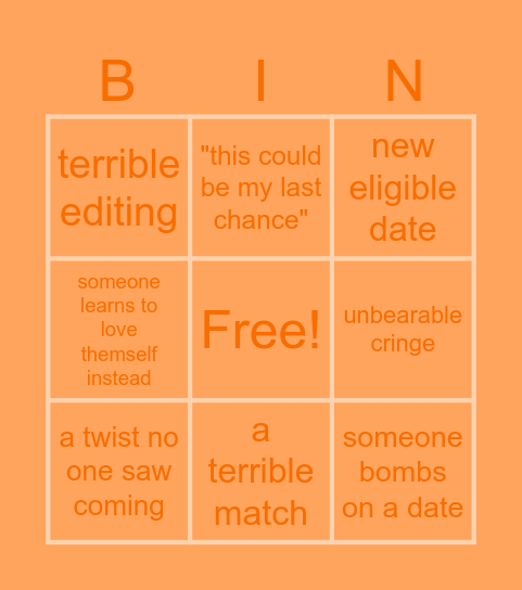 TSL Bingo Card