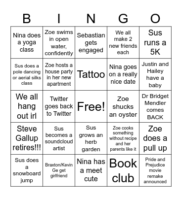 2024 Bingo Card