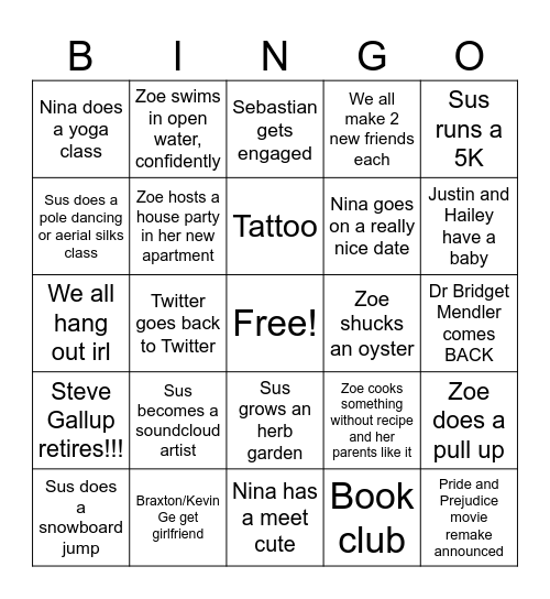 2024 Bingo Card