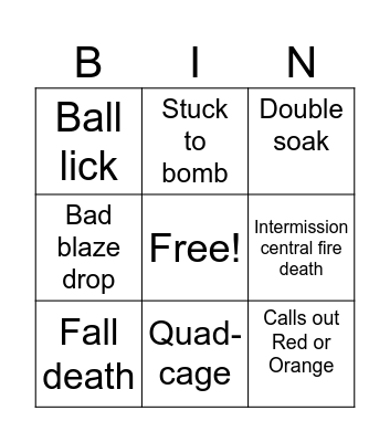 Karachi Bingu Bingo Card