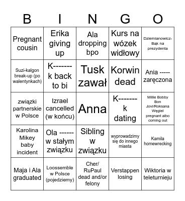 2024 BINGO Card