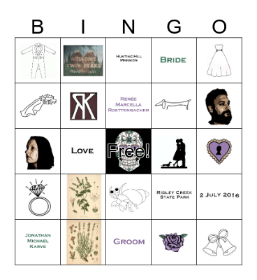 Renée's Shower Bingo Card