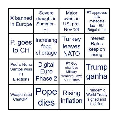 2024 Bingo Card