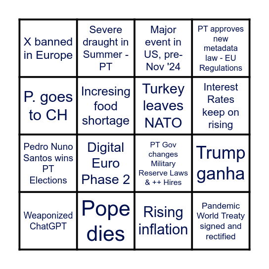 2024 Bingo Card