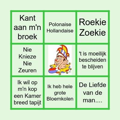 3de ronde carnaval Bingo Card