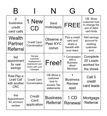 FUN FRIDAY BINGO Card