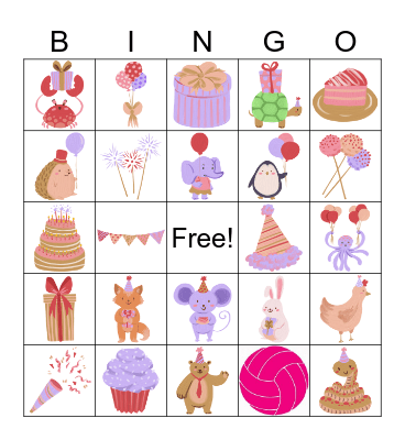 Alyssa's Birthday Bingo! Bingo Card