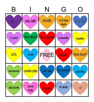 Valentine's Bingo💘 Bingo Card
