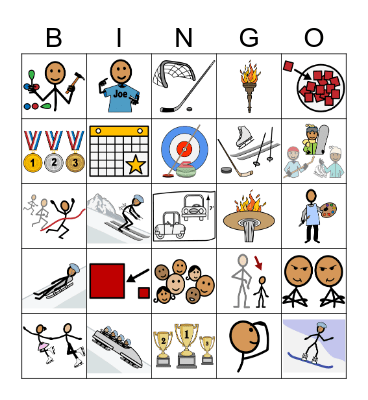 Winter Youth Olympic Games Bingo Card