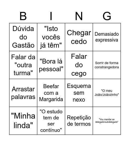 Bingo Filosofia Bingo Card