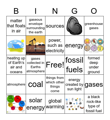 text set Bingo Card
