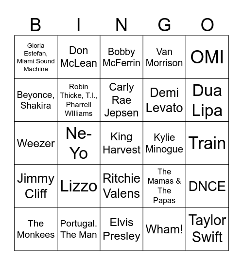 31 1/18/24 Bingo Card