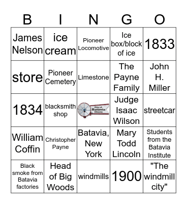 Batavia Bingo Card
