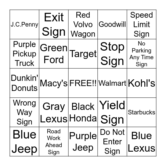 Ultimate BINGO Card