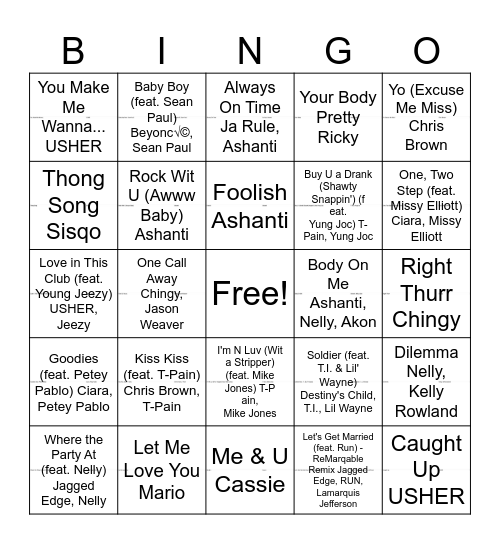 TEST Bingo Card