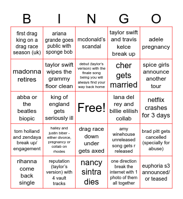 2024 Bingo Card