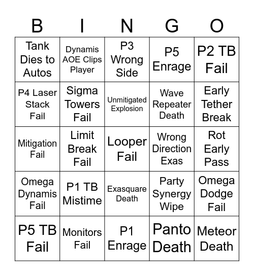 TOP BINGO Card