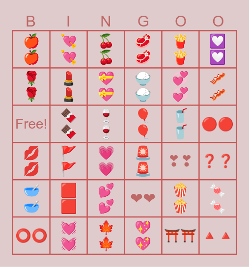 EMJ Bingo Card