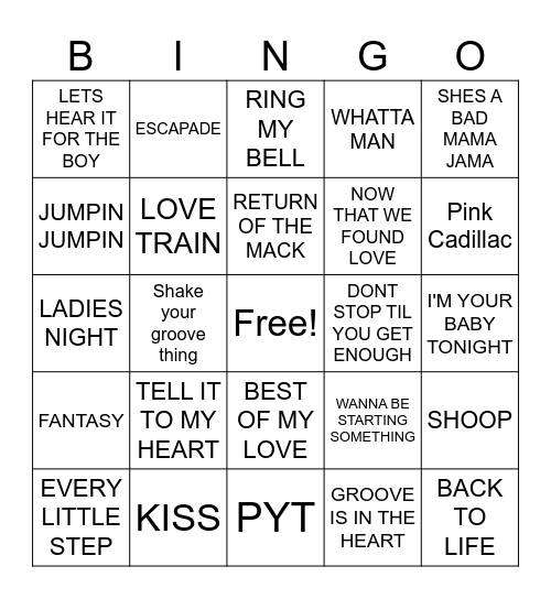 Front Row Cover-All  2024 Bingo Card