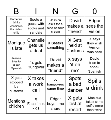 DK Bingo Card
