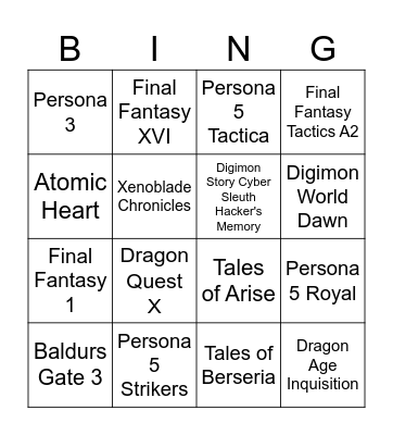 Juegos 2024 Bingo Card