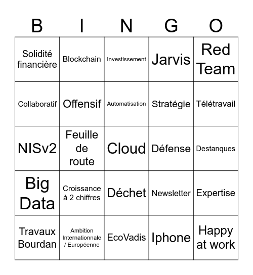 Kick-off 2024 Bingo Card