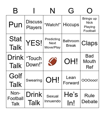 The Davey Bingo Card