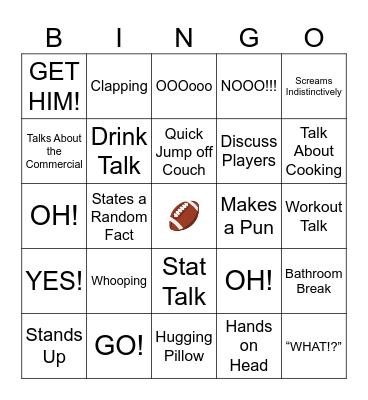 The Jordy Bingo Card