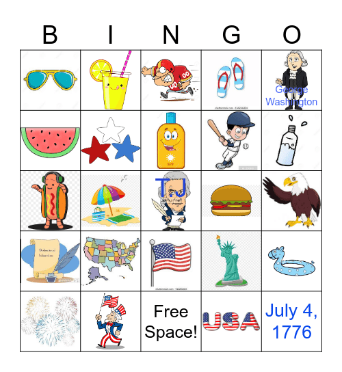 USA/Summer Bingo! Bingo Card