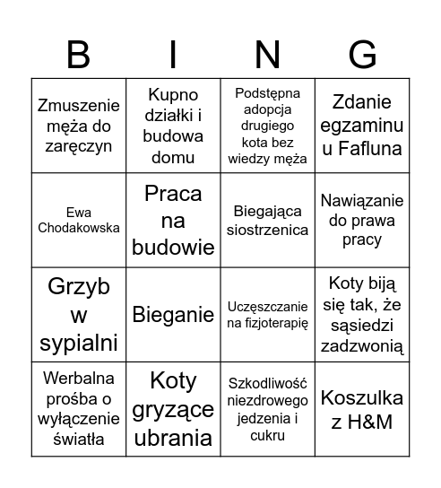 MLR  BINGO Card