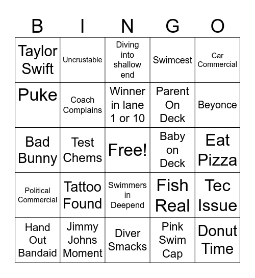 GC Invite Bingo Friday Bingo Card
