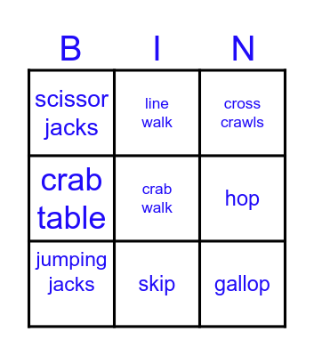 PT Bingo 01/19/24 Bingo Card