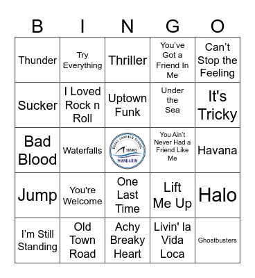 Music BINGO Card