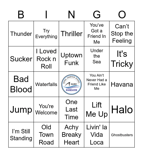 Music BINGO Card