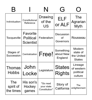 The Dr. Morris Bingo Card Bingo Card